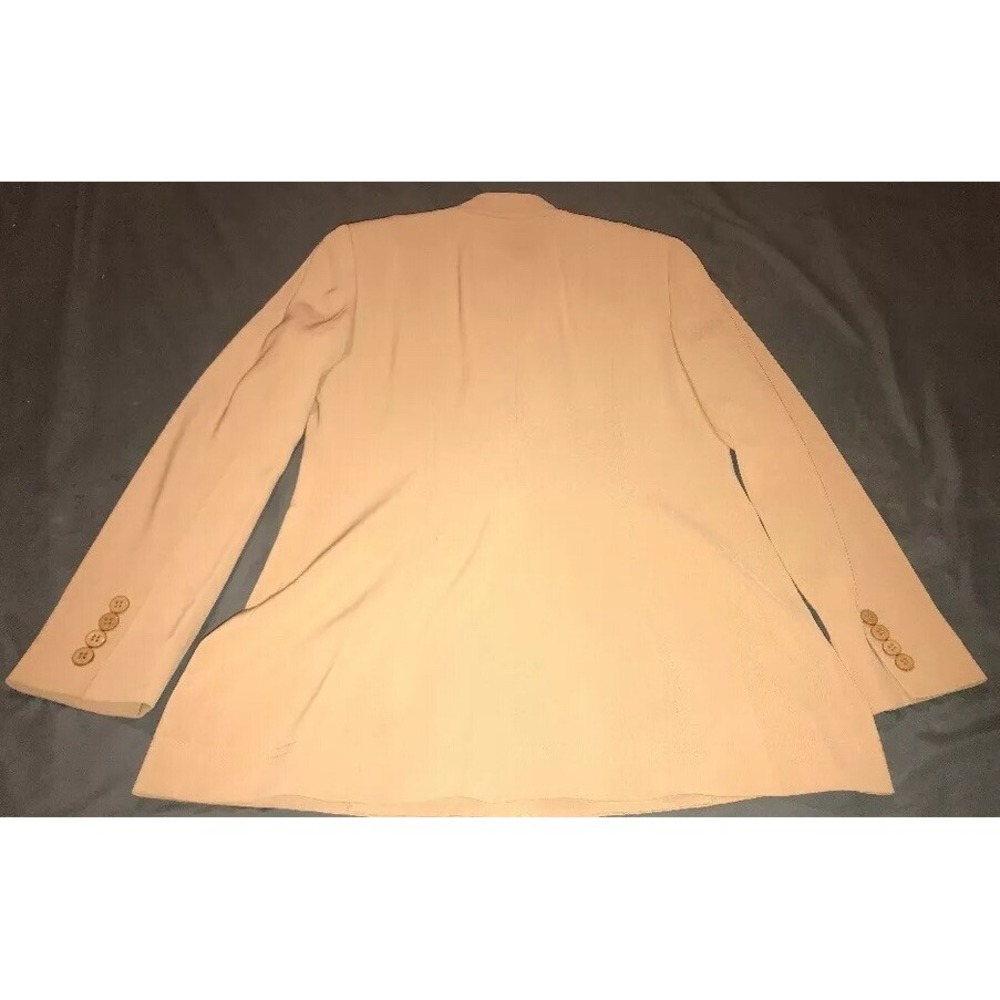 Worth Petite Sz 6 Women Button Blazer Jacket Career Beige - Picture 5 of 5